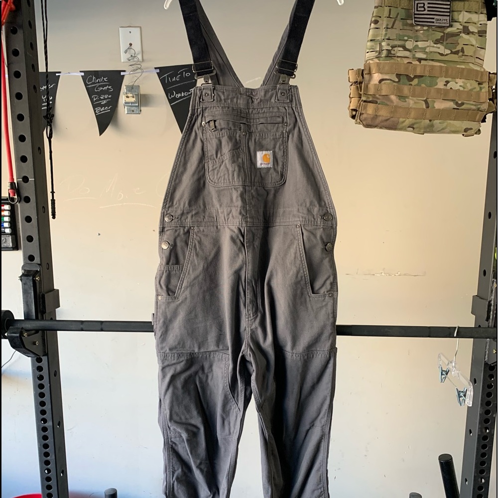 Men’s Carhartt Rigby Flex Bib 36x32 Gray